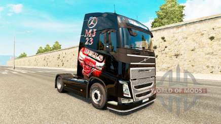 Скин MJBulls на тягач Volvo для Euro Truck Simulator 2