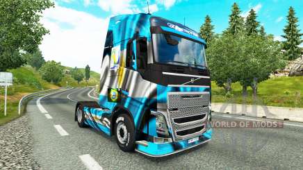 Скин Argentina Copa 2014 на тягач Volvo для Euro Truck Simulator 2