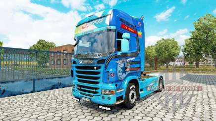 Скин Need For Speed Hot Pursuit на тягач Scania для Euro Truck Simulator 2