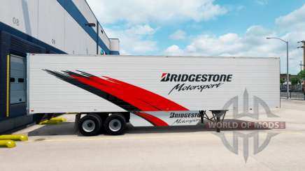 Скин Bridgestone на рефрижераторный полуприцеп для American Truck Simulator