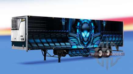 Скин Alienware на рефрижераторный полуприцеп для American Truck Simulator