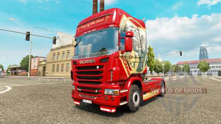 Скин King of the Road на тягач Scania для Euro Truck Simulator 2