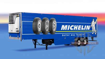 Скин Michelin на рефрижераторный полуприцеп для American Truck Simulator