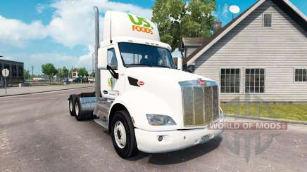 Скин US Foods на тягач Peterbilt для American Truck Simulator