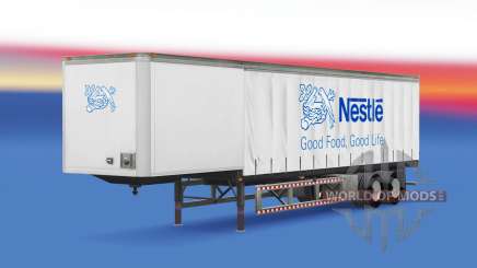 Скин Nestle на полуприцеп для American Truck Simulator
