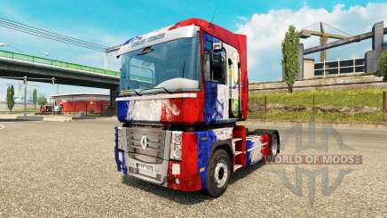 Скин France Copa 2014 на тягач Renault для Euro Truck Simulator 2