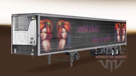 Скин United Colours на полуприцеп-рефрижератор для American Truck Simulator