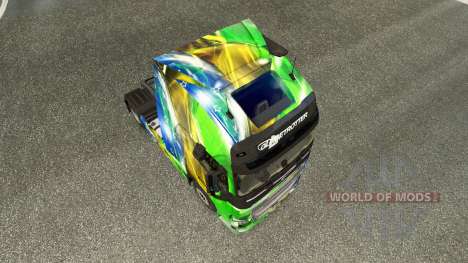Скин Brasil 2014 v3.0 на тягач Volvo для Euro Truck Simulator 2