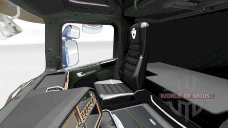 Интерьер Dark Line Exclusive v2.0 для Scania для Euro Truck Simulator 2