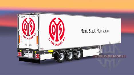 Полуприцеп Chereau 1. FSV Mainz 05 для Euro Truck Simulator 2