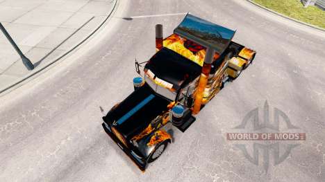 Скин Big Bang на тягач Peterbilt 389 для American Truck Simulator