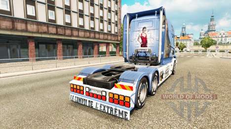 Скин Lisa Convoy на тягач Scania T для Euro Truck Simulator 2