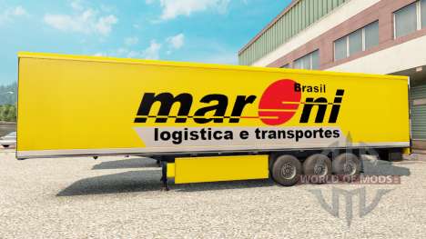 Скин Maroni Transportes на полуприцепы для Euro Truck Simulator 2