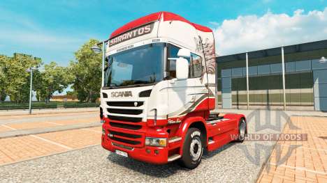 Скин Sarantos на тягач Scania для Euro Truck Simulator 2