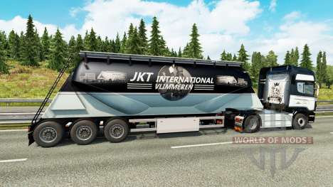 Скин JKT International на полуприцеп-цементовоз для Euro Truck Simulator 2