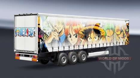 Скин One Piece на полуприцеп для Euro Truck Simulator 2