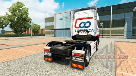 Скин Coopercarga Logistica на тягач Scania для Euro Truck Simulator 2