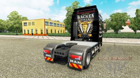Скин 25 Jahre Wacken на тягач MAN для Euro Truck Simulator 2