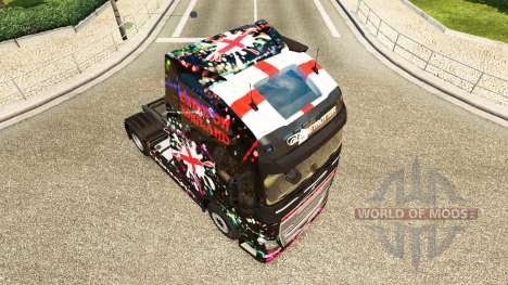 Скин England на тягач Volvo для Euro Truck Simulator 2