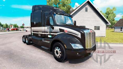 Скин Marten Transport LTD на тягач Peterbilt для American Truck Simulator