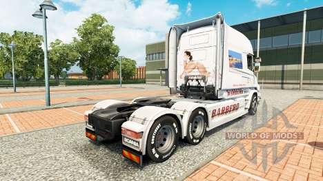 Скин BARBERO на тягач Scania T для Euro Truck Simulator 2