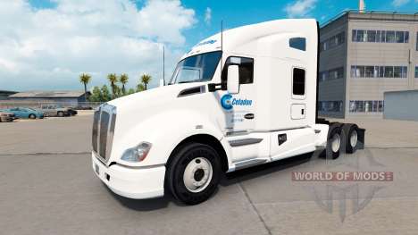 Скин Celadon Trucking на тягач Kenworth для American Truck Simulator