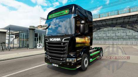 Скин Revada & de Keuster на тягач Scania для Euro Truck Simulator 2