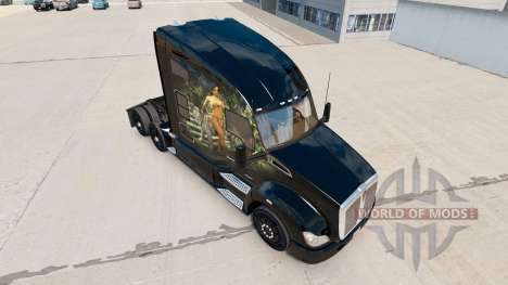 Скин Jungle на тягач Kenworth для American Truck Simulator