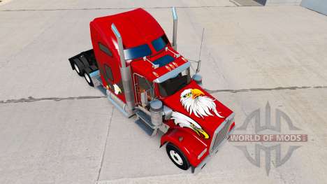 Скин Eagle на тягач Kenworth W900 для American Truck Simulator