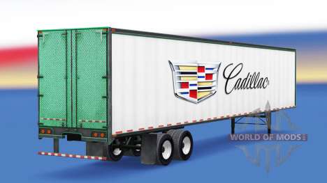 Скин Cadillac на цельнометаллический полуприцеп для American Truck Simulator