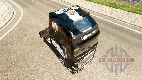 Скин World of Tanks на тягач Volvo для Euro Truck Simulator 2