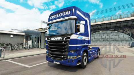 Скин Mainfreight на тягач Scania для Euro Truck Simulator 2