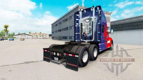 Скин Optimus Prime на тягач Kenworth для American Truck Simulator