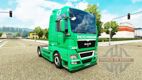 Скин Deichmann на тягач MAN для Euro Truck Simulator 2