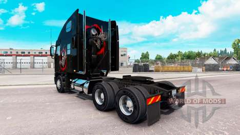 Скин Reworked Skull на тягач Freightliner Argosy для American Truck Simulator