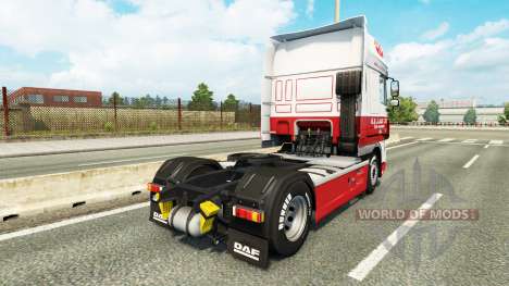 Скин G.J.Jack Ltd на тягач DAF для Euro Truck Simulator 2