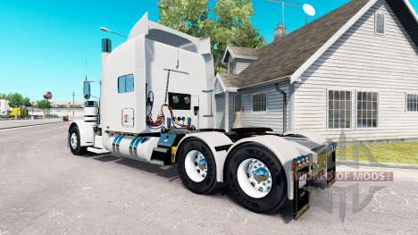 Скин FTI Transport на тягач Peterbilt 389 для American Truck Simulator