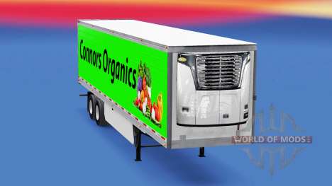 Скин Conors Organics на полуприцеп для American Truck Simulator