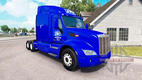 Скин JNJ Express Inc. на тягач Peterbilt для American Truck Simulator
