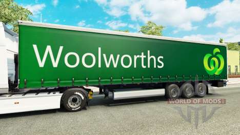 Скин Woolworths на полуприцепы для Euro Truck Simulator 2