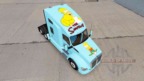 Скин The Simpsons на тягач Kenworth для American Truck Simulator