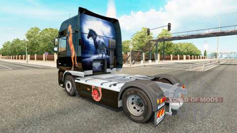 Скин Caballos на тягач DAF для Euro Truck Simulator 2
