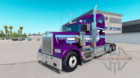 Скин Icon Style на тягач Kenworth W900 для American Truck Simulator