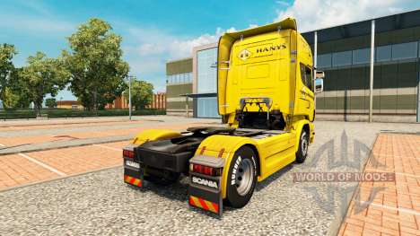 Скин Schwertransport Hanys на тягач Scania для Euro Truck Simulator 2