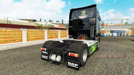 Скин Nvidia на тягач DAF XF 105.510 для Euro Truck Simulator 2