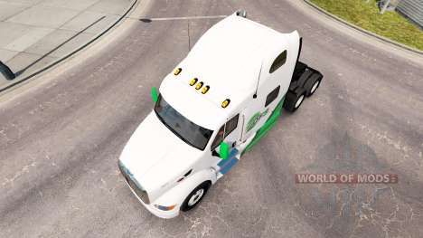Скин DFS Danfreiht на тягач Peterbilt 387 для American Truck Simulator