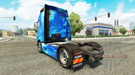 Скин Water на тягач Volvo для Euro Truck Simulator 2
