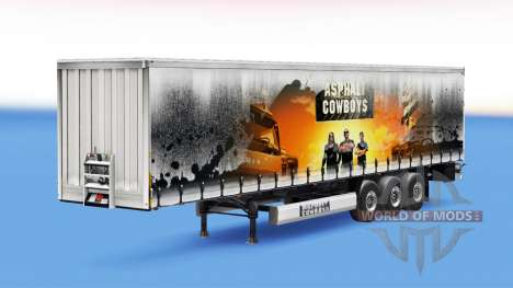 Скин Asphalt Cowboys на полуприцеп для Euro Truck Simulator 2