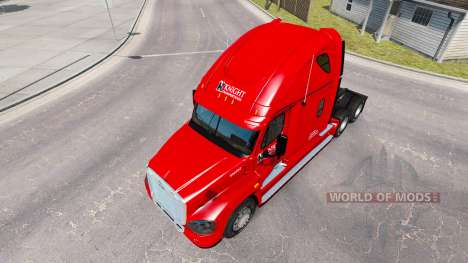 Скин Knight на тягач Freightliner Cascadia для American Truck Simulator