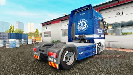 Скин THW на тягач MAN для Euro Truck Simulator 2